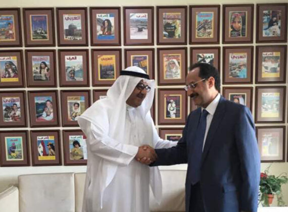 مع رئيس تحرير مجلة العربي في الكويت 2016