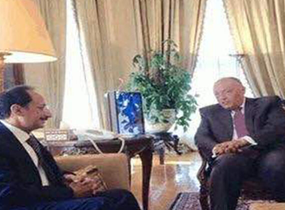 مع وزير الخارجية المصري سامح شكري